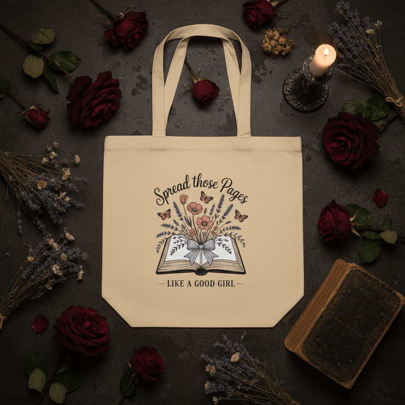 Spread Those Pages Like a Good Girl Tote Bag - Tote Bag - TheSpinedLife