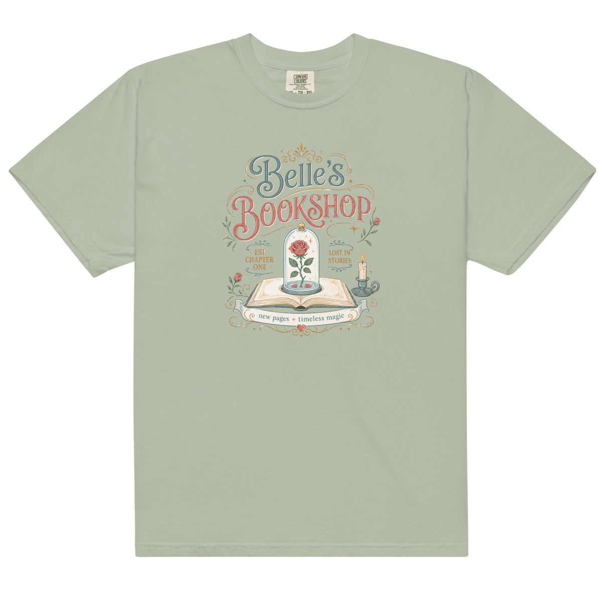 Belle's Bookshop Graphic Tee - T - SHIRT - TheSpinedLife