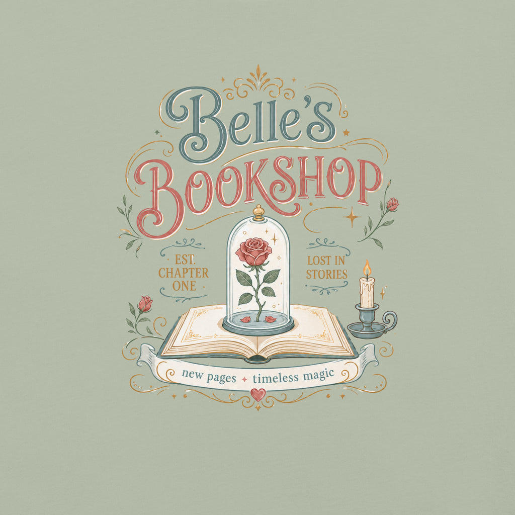 Belle's Bookshop Graphic Tee - T - SHIRT - TheSpinedLife