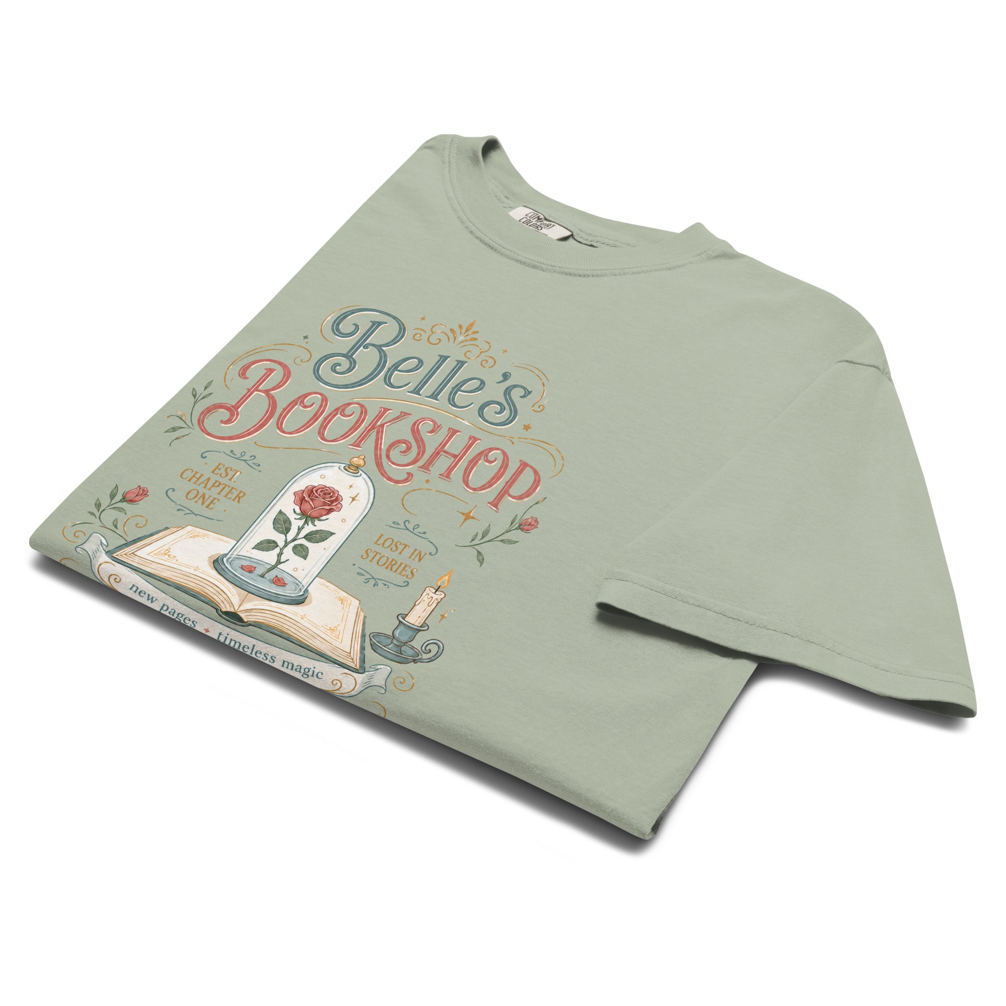 Belle's Bookshop Graphic Tee - T - SHIRT - TheSpinedLife