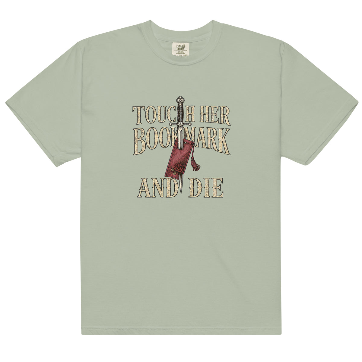 Touch Her Bookmark and Die Graphic Tee - T - SHIRT - TheSpinedLife