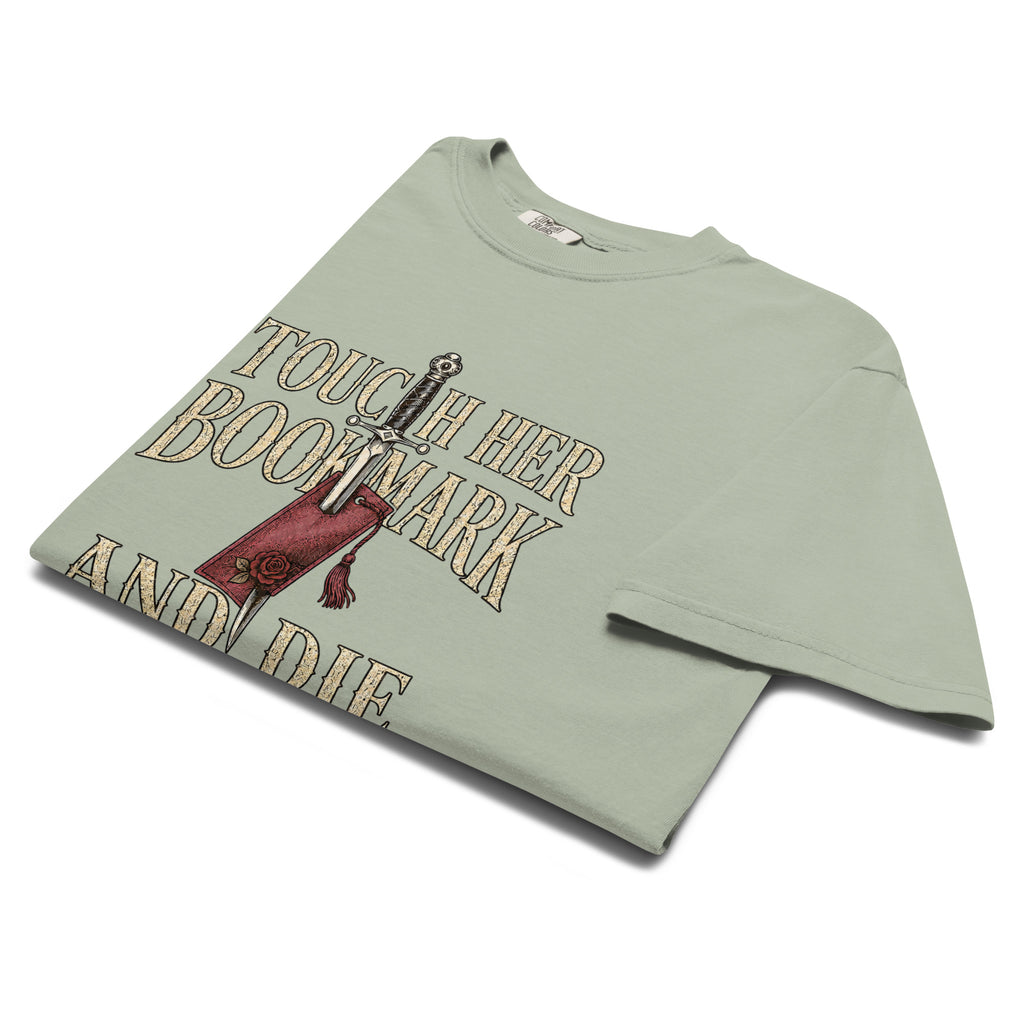 Touch Her Bookmark and Die Graphic Tee - T - SHIRT - TheSpinedLife