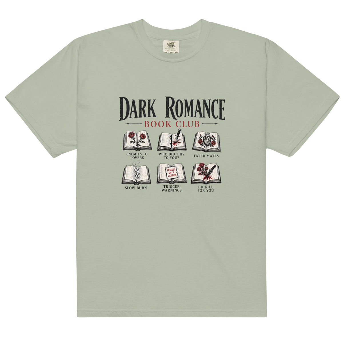 Dark Romance Book Club Graphic Tee - T - SHIRT - TheSpinedLife