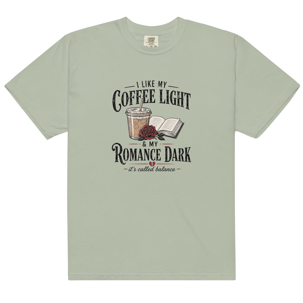 Coffee Light Romance Dark Graphic Tee - T - SHIRT - TheSpinedLife