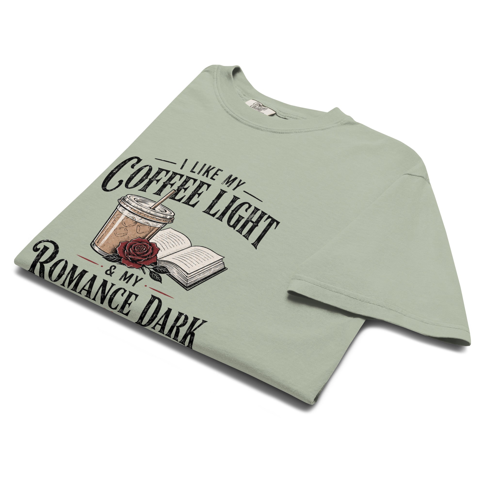 Coffee Light Romance Dark Graphic Tee - T - SHIRT - TheSpinedLife