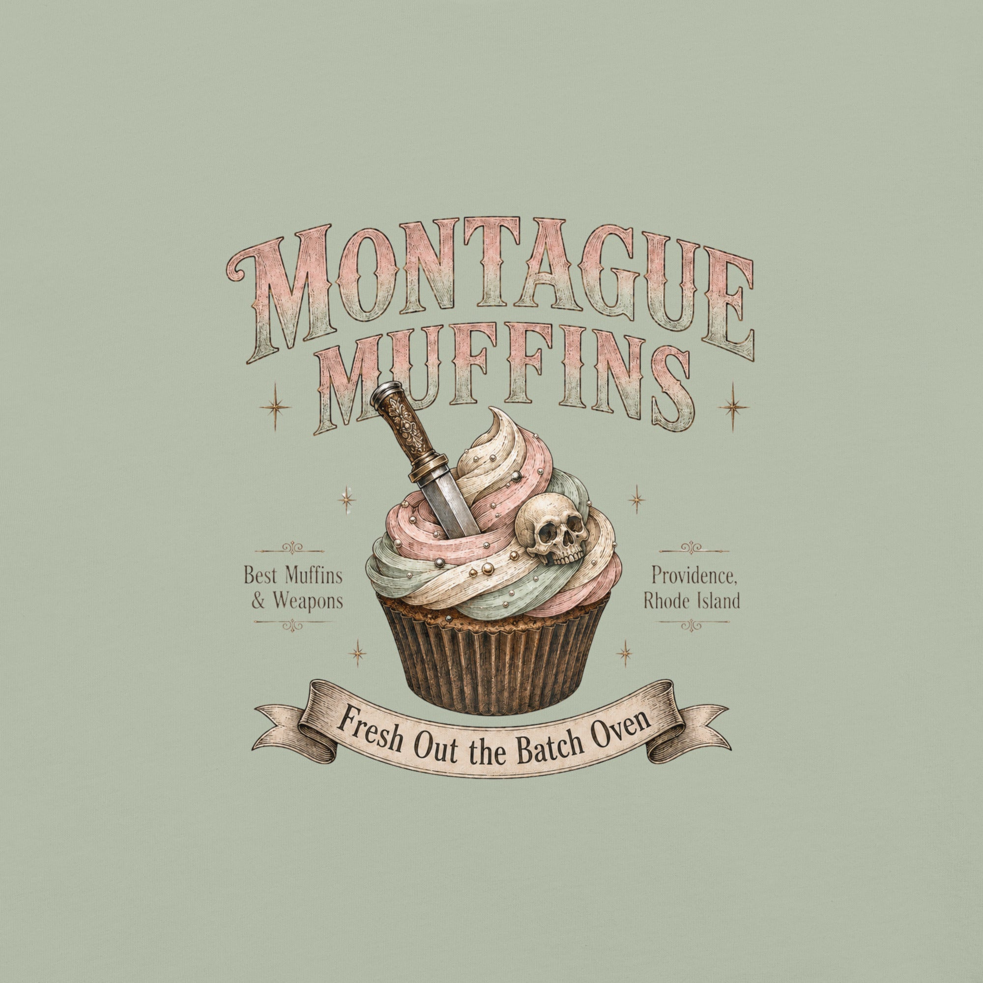 Montague Muffins Leather & Lark Tee - T - SHIRT - TheSpinedLife
