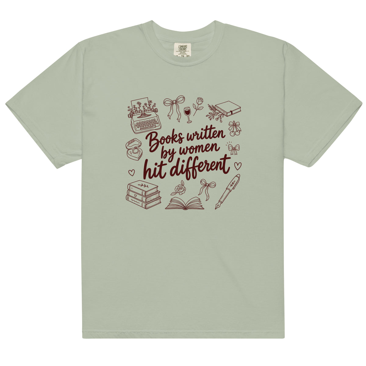 Books Written by Women Hit Different Tee - T-SHIRT - TheSpinedLife