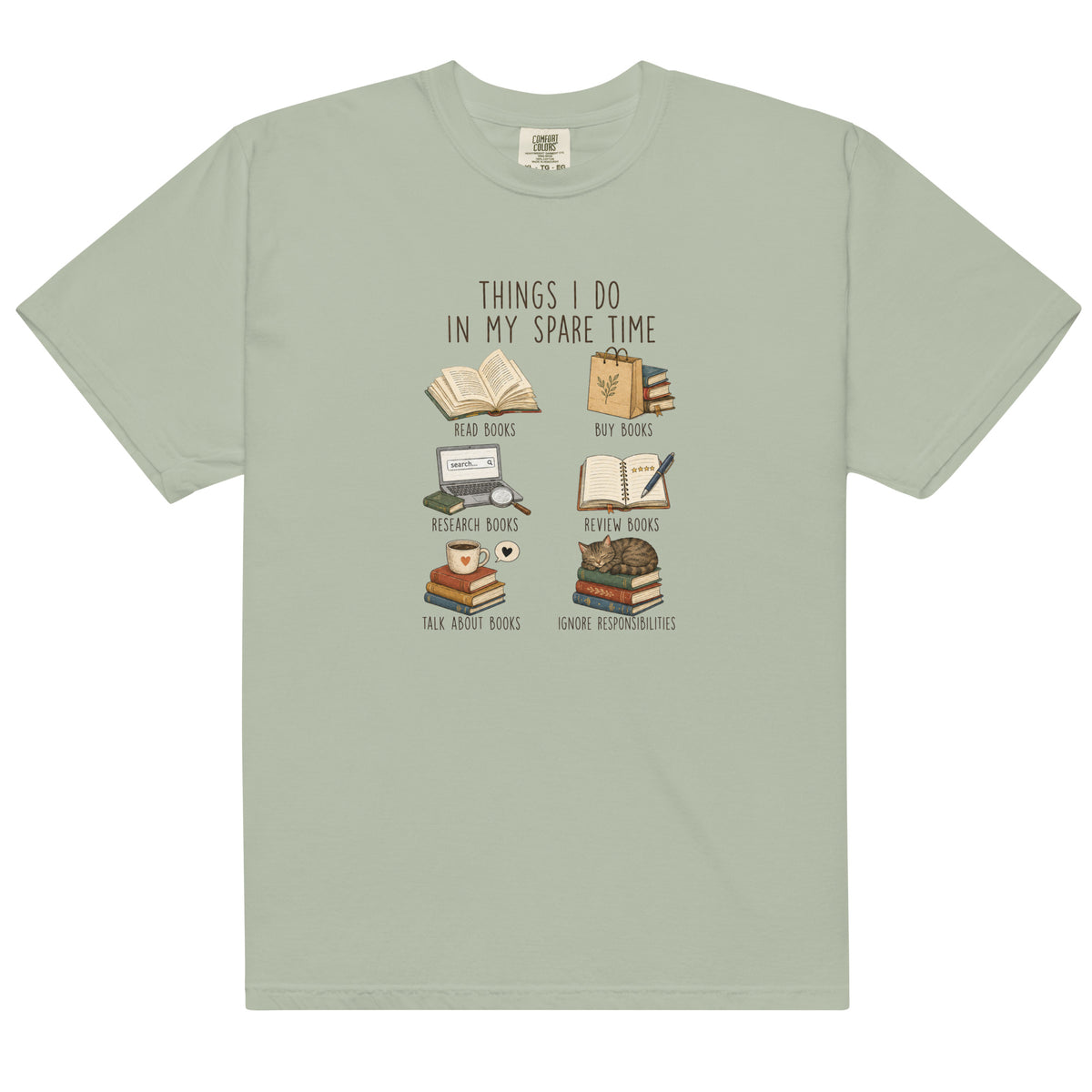 Things I Do In My Spare Time Graphic Tee - T-SHIRT - TheSpinedLife