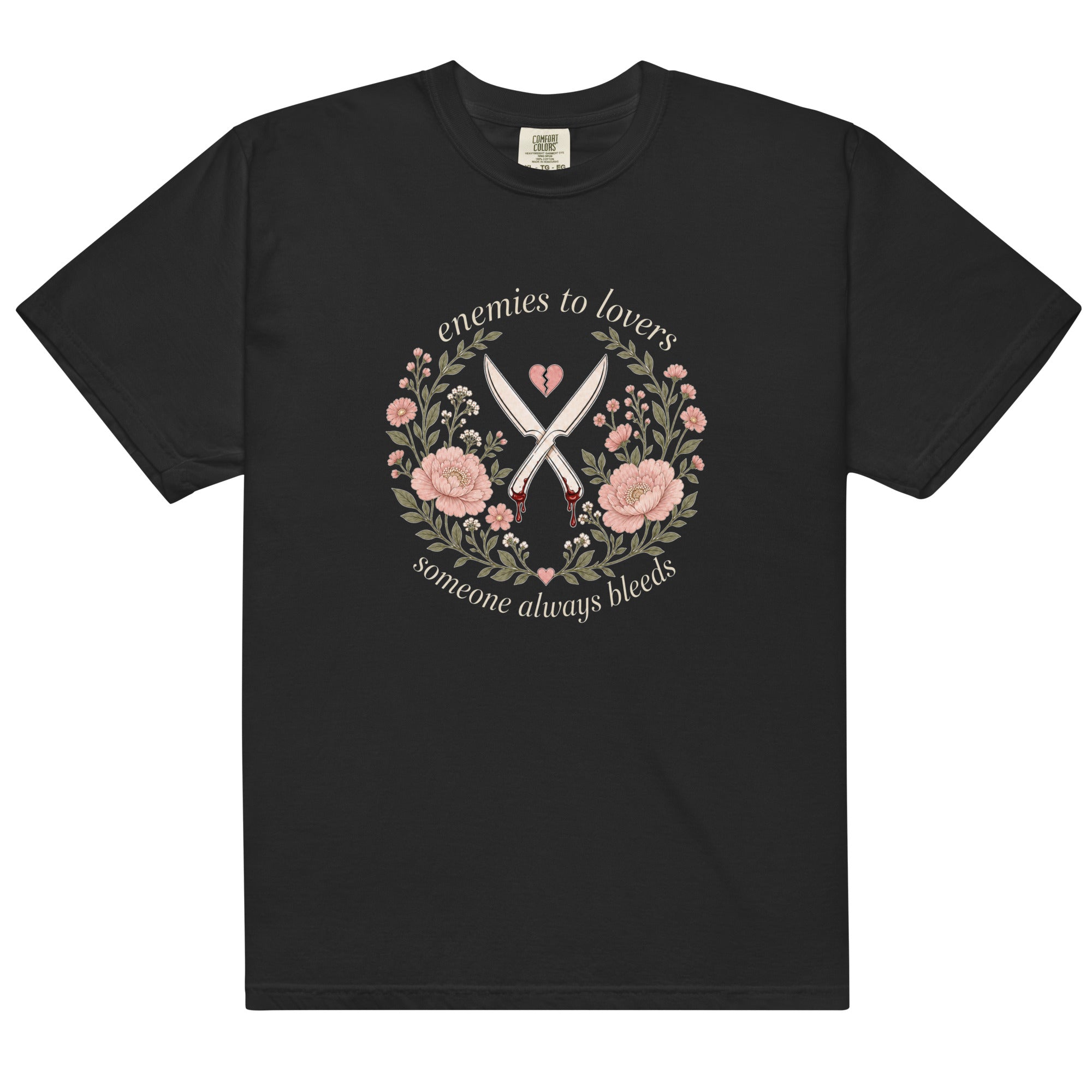 Enemies to Lovers Someone Always Bleeds Graphic Tee - T - SHIRT - TheSpinedLife