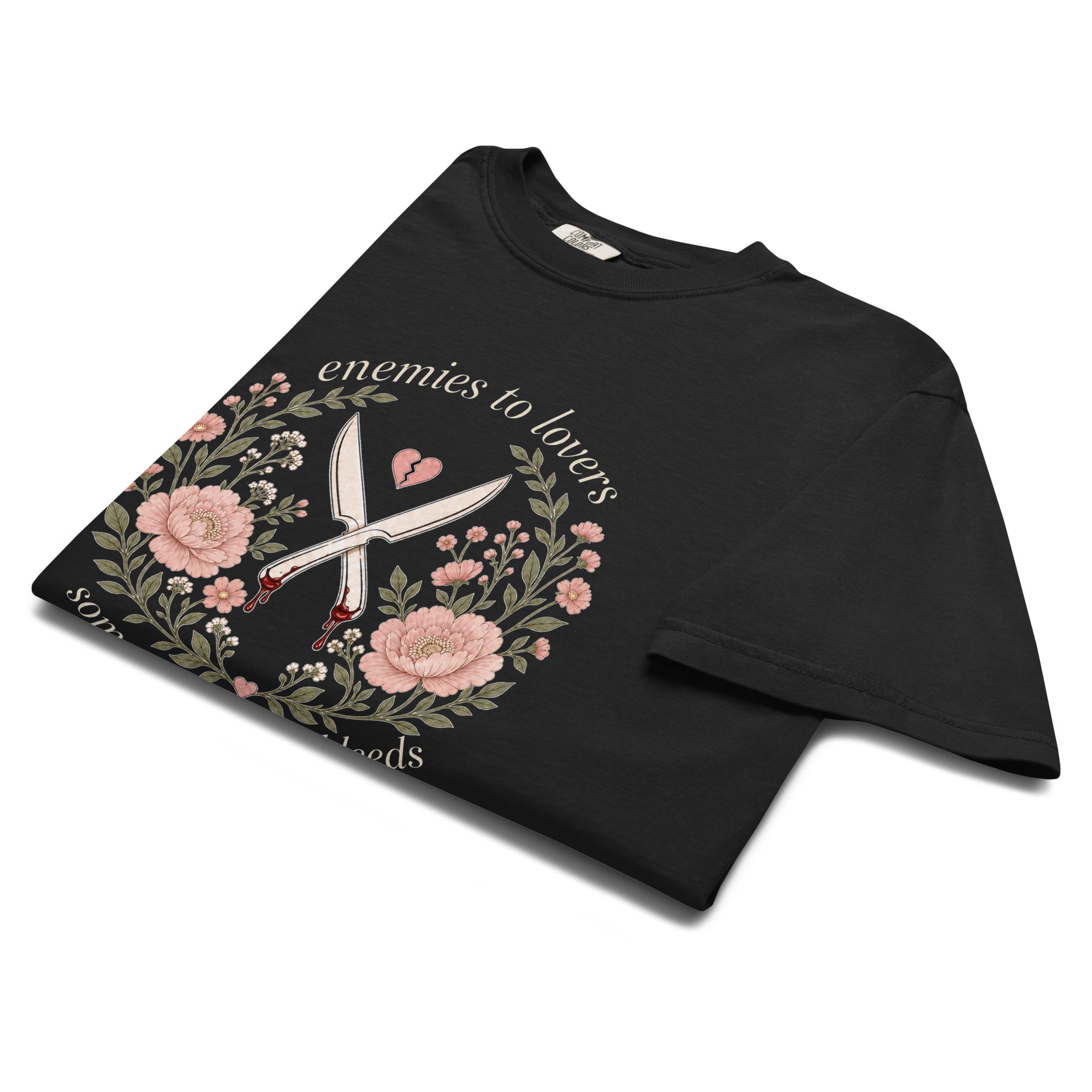 Enemies to Lovers Someone Always Bleeds Graphic Tee - T - SHIRT - TheSpinedLife