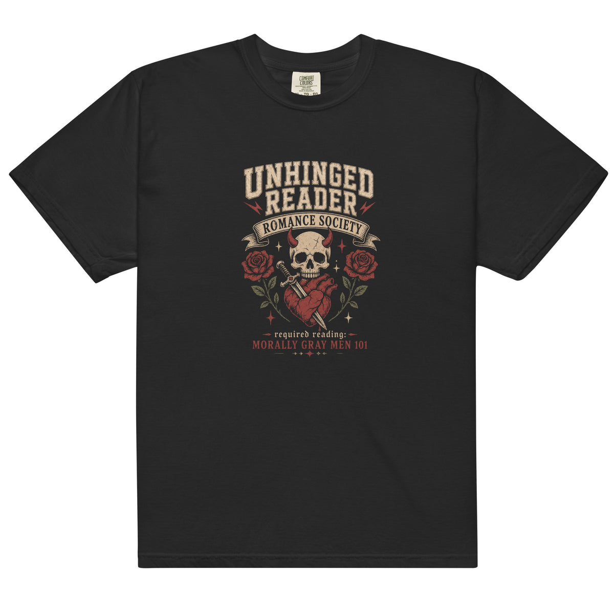 Unhinged Reader Romance Society Tee - T-SHIRT - TheSpinedLife