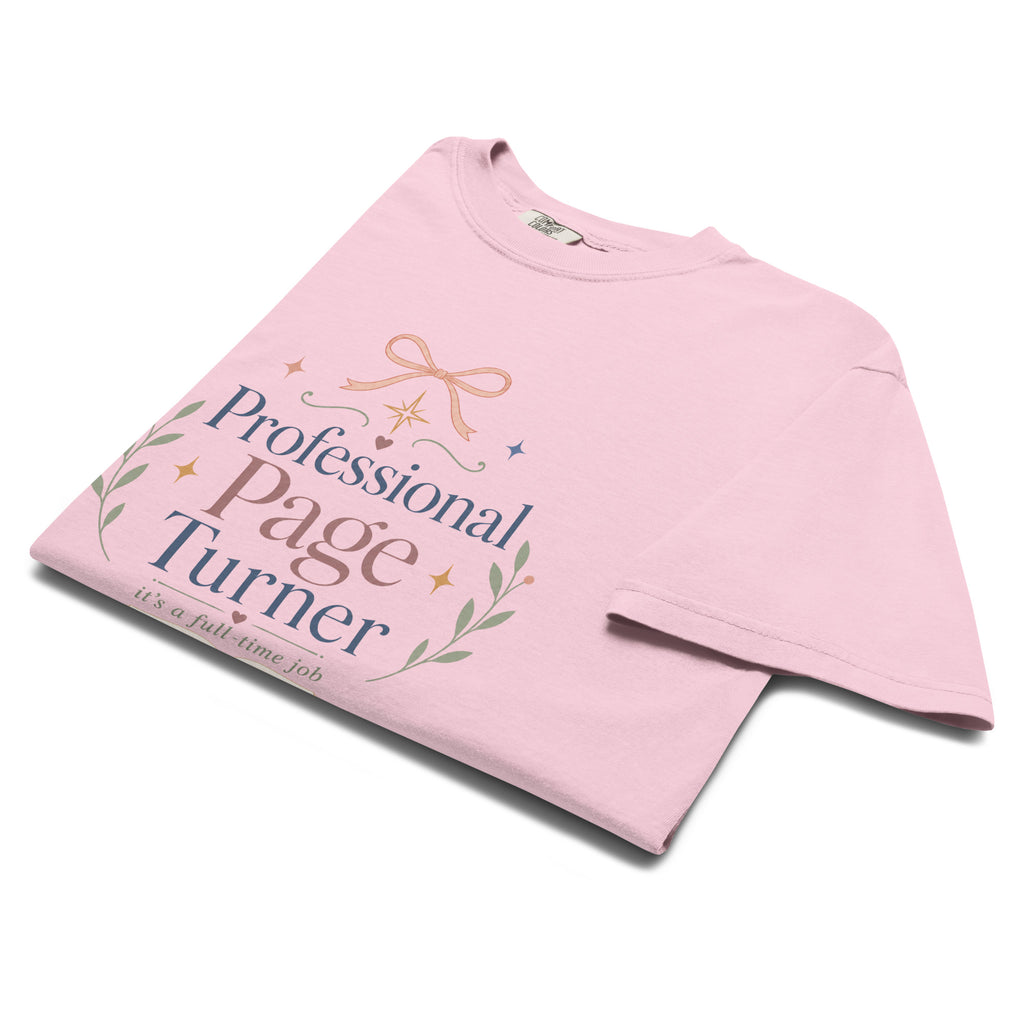 Professional Page Turner Graphic Tee - T - SHIRT - TheSpinedLife