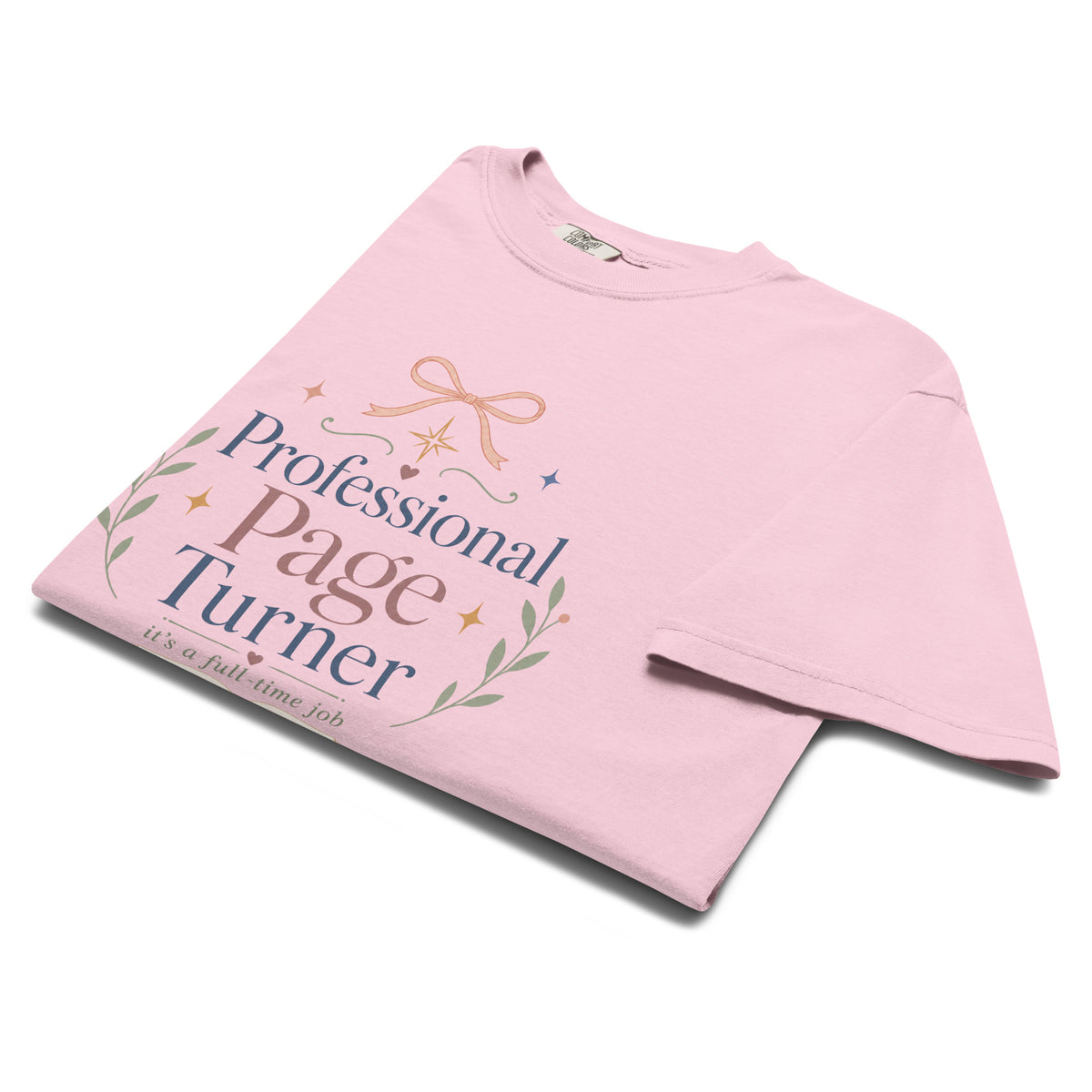 Professional Page Turner Graphic Tee - T - SHIRT - TheSpinedLife