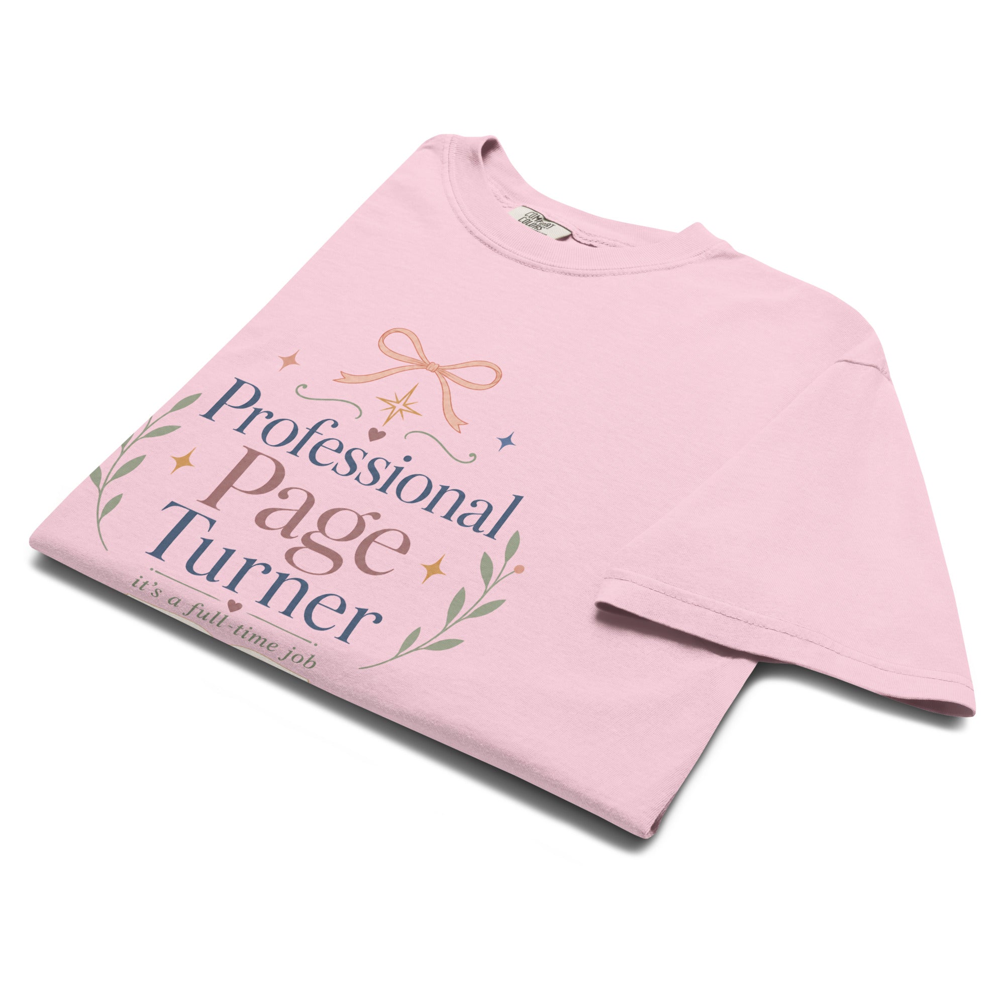Professional Page Turner Graphic Tee - T - SHIRT - TheSpinedLife