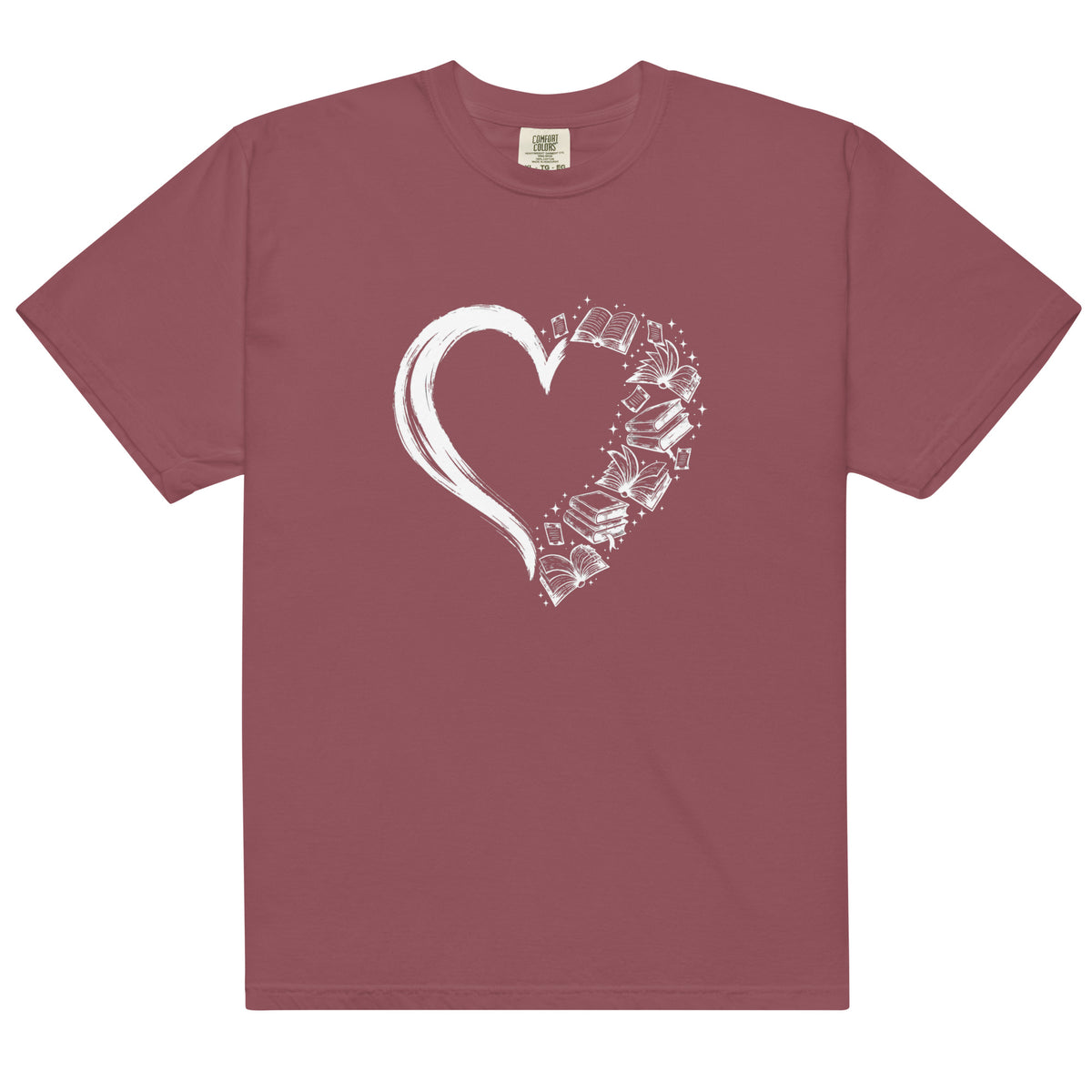 My Heart Is Made of Books Tee - T-SHIRT - TheSpinedLife