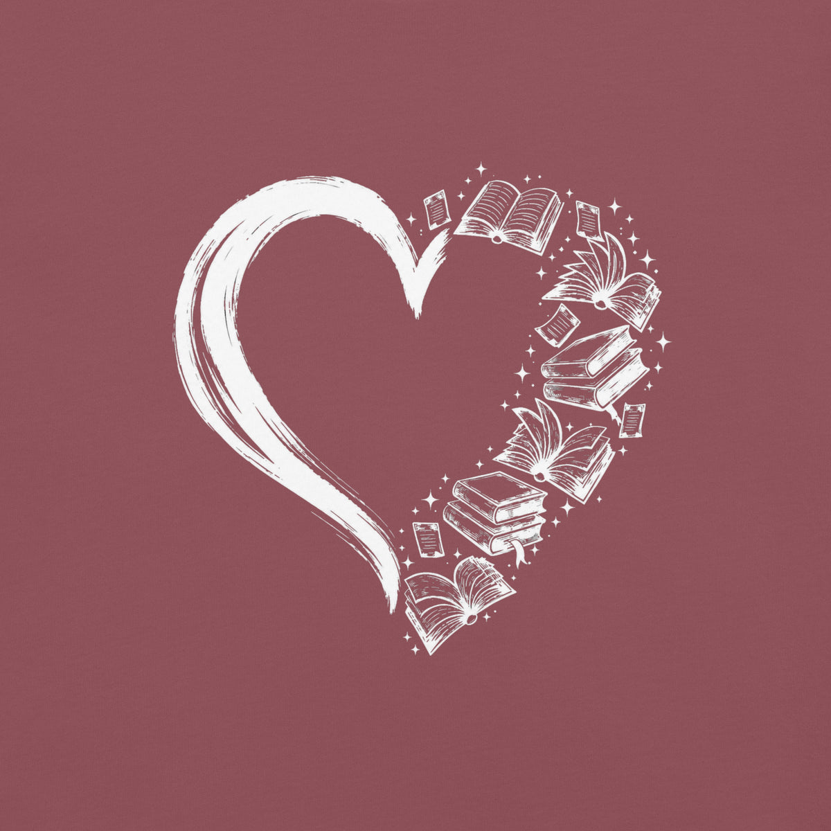 My Heart Is Made of Books Tee - T-SHIRT - TheSpinedLife