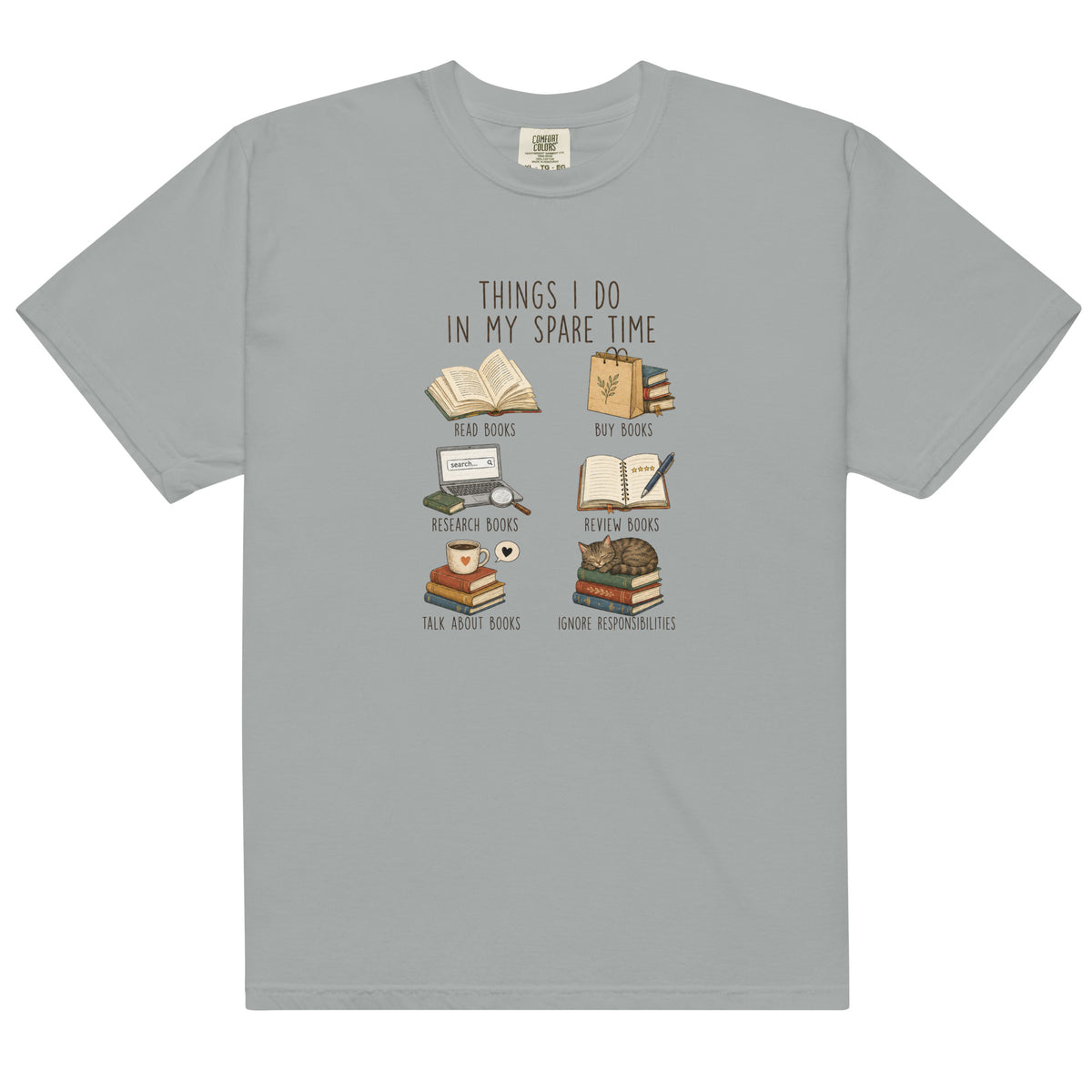 Things I Do In My Spare Time Graphic Tee - T-SHIRT - TheSpinedLife
