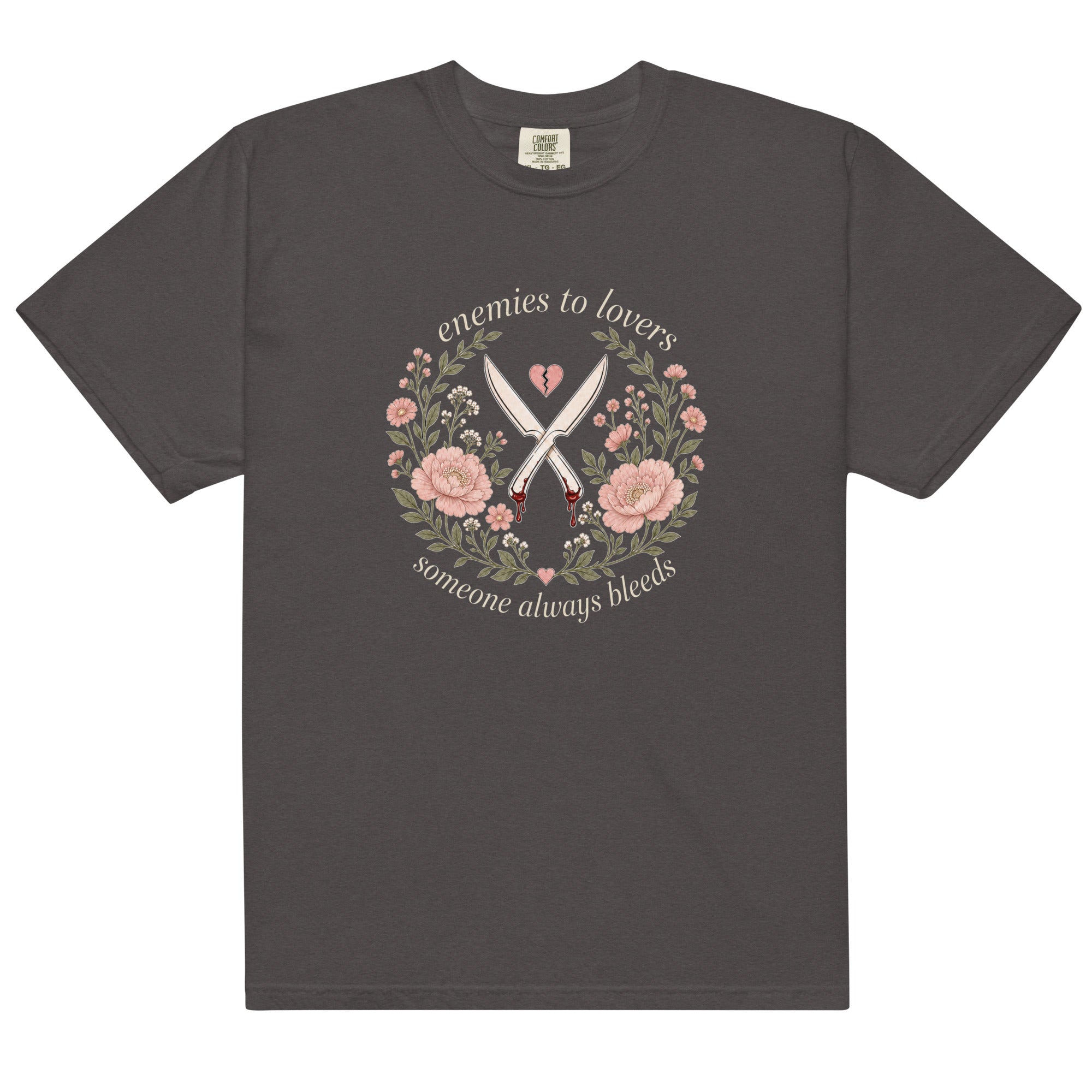Enemies to Lovers Someone Always Bleeds Graphic Tee - T - SHIRT - TheSpinedLife