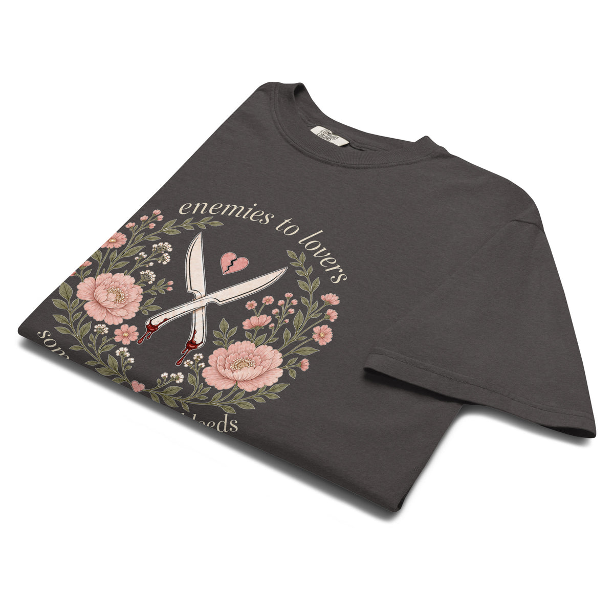 Enemies to Lovers Someone Always Bleeds Graphic Tee - T - SHIRT - TheSpinedLife