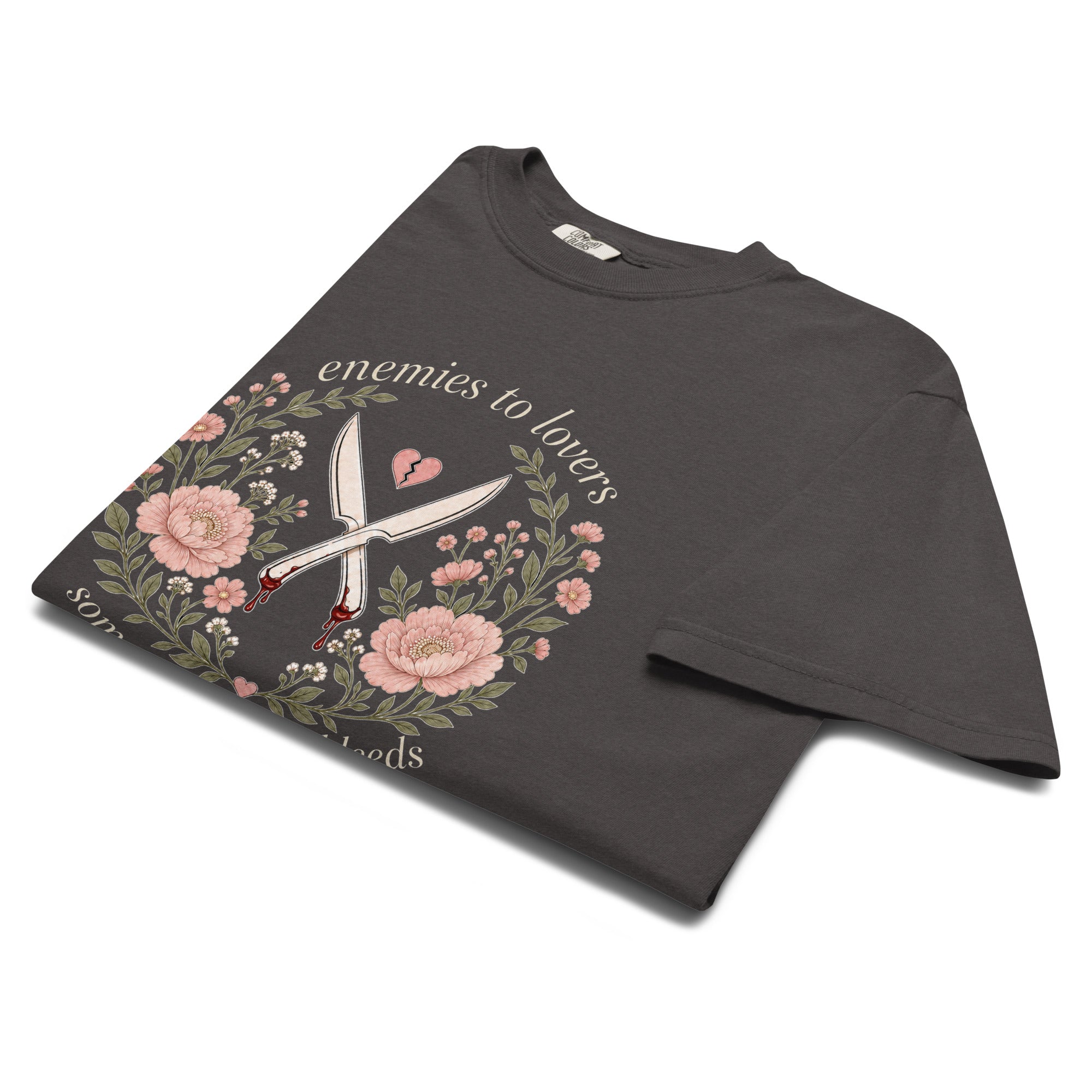 Enemies to Lovers Someone Always Bleeds Graphic Tee - T - SHIRT - TheSpinedLife