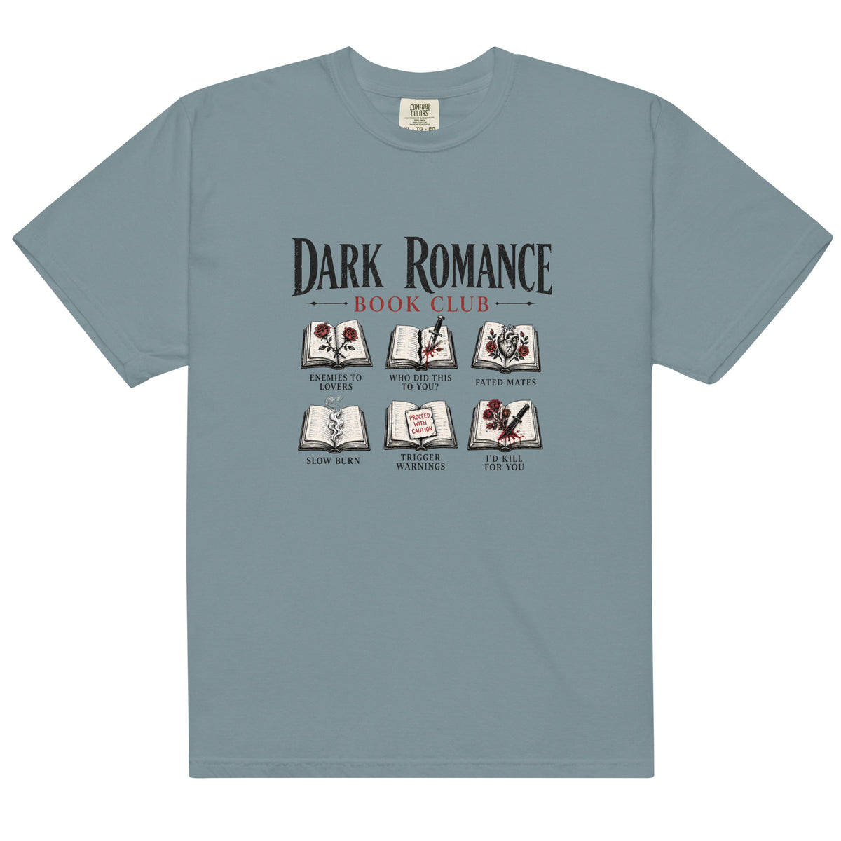 Dark Romance Book Club Graphic Tee - T - SHIRT - TheSpinedLife