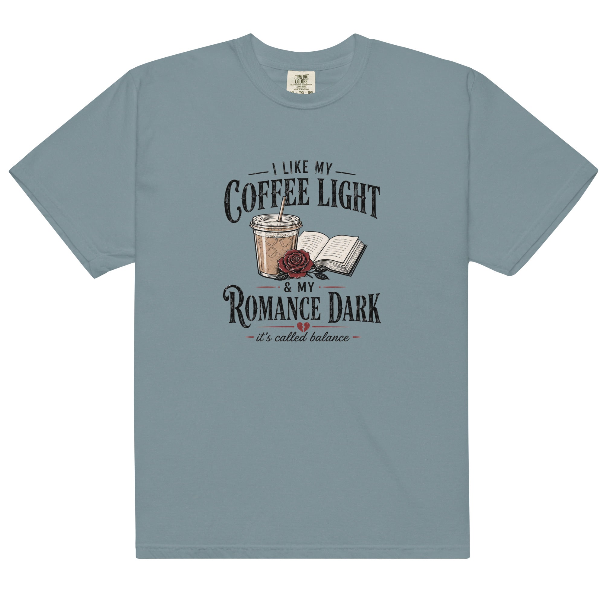 Coffee Light Romance Dark Graphic Tee - T - SHIRT - TheSpinedLife