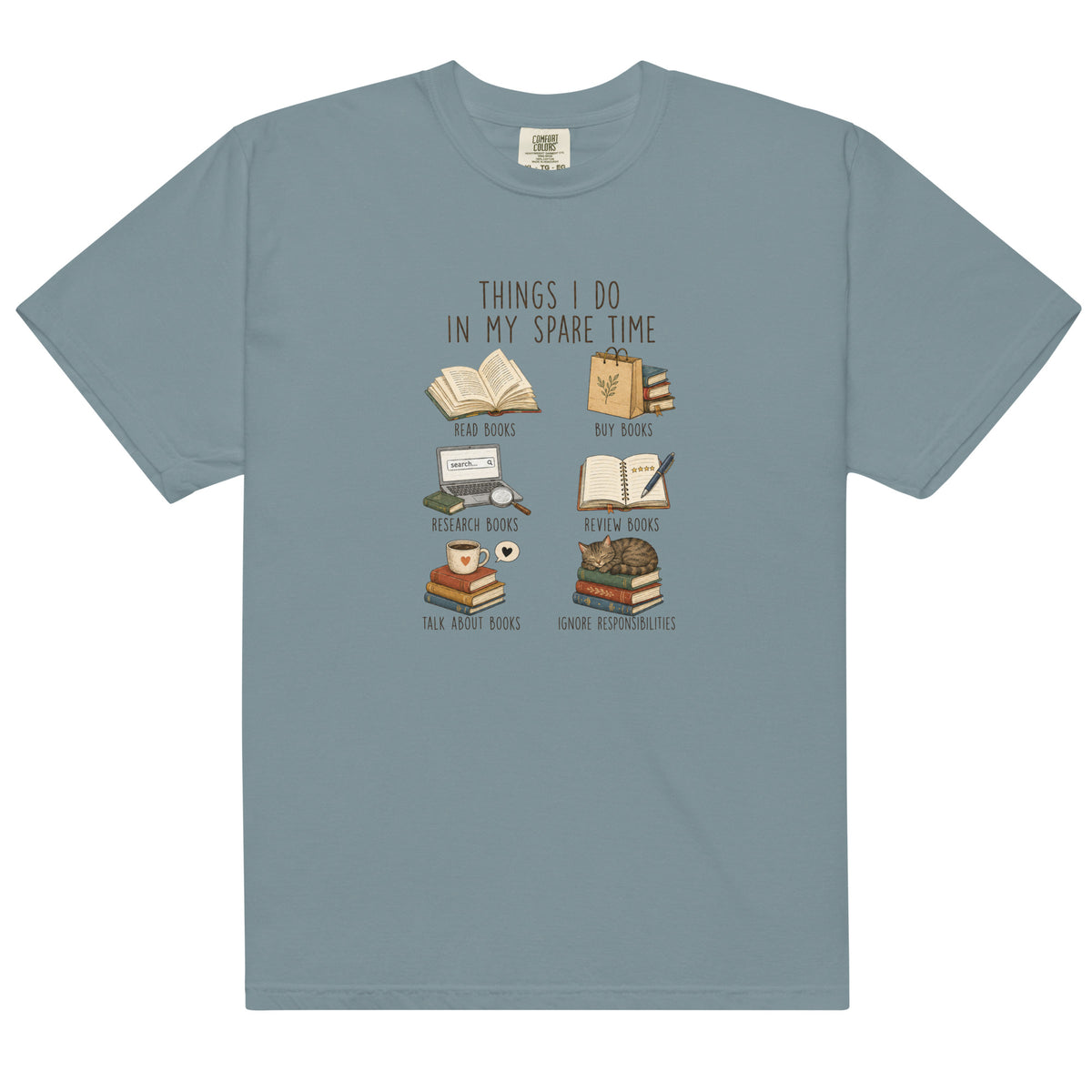 Things I Do In My Spare Time Graphic Tee - T-SHIRT - TheSpinedLife