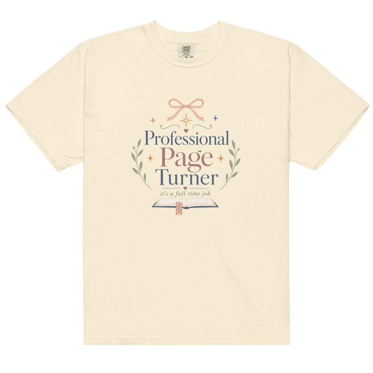 Professional Page Turner Graphic Tee - T - SHIRT - TheSpinedLife