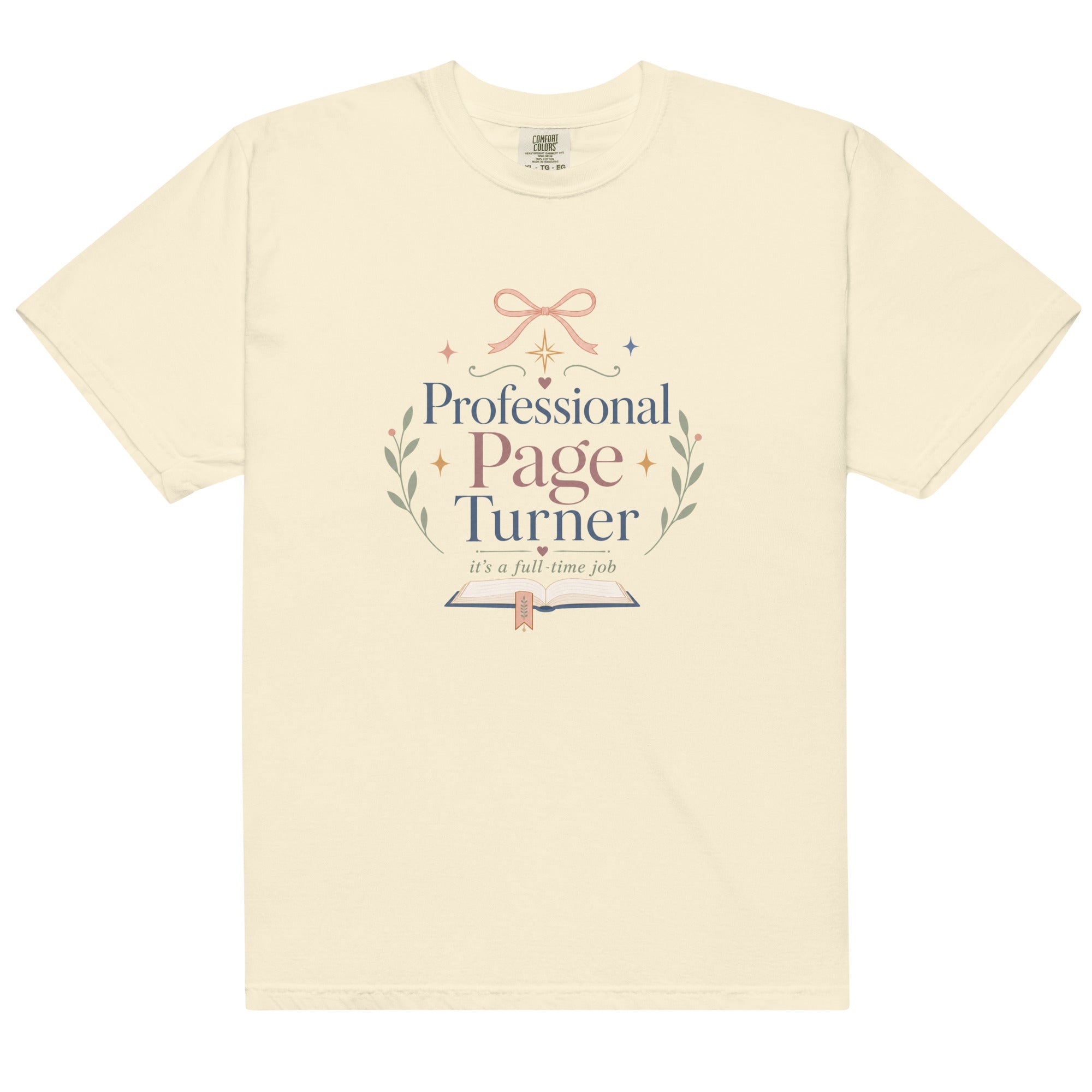 Professional Page Turner Graphic Tee - T - SHIRT - TheSpinedLife