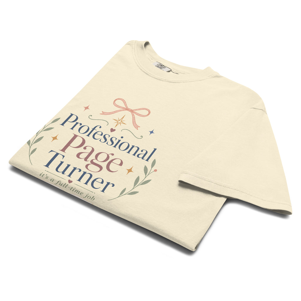 Professional Page Turner Graphic Tee - T - SHIRT - TheSpinedLife
