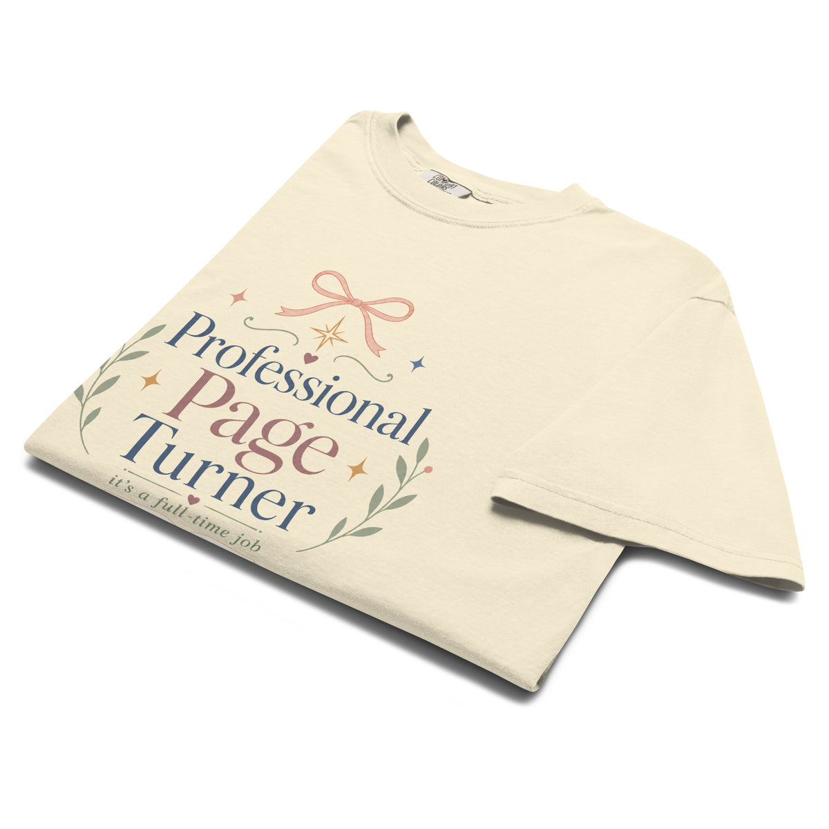 Professional Page Turner Graphic Tee - T - SHIRT - TheSpinedLife
