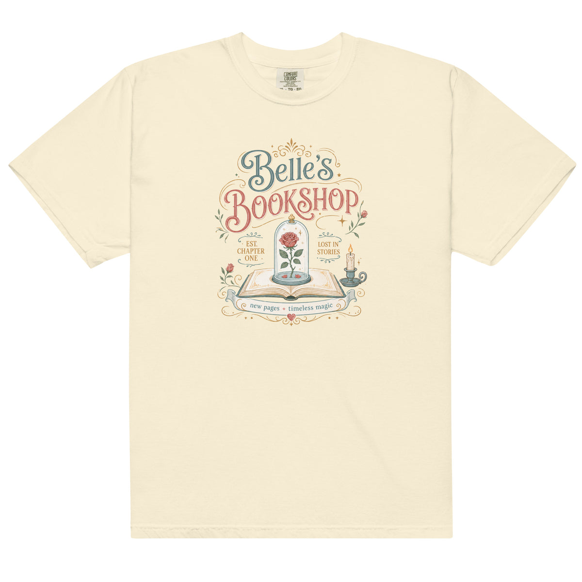 Belle's Bookshop Graphic Tee - T - SHIRT - TheSpinedLife