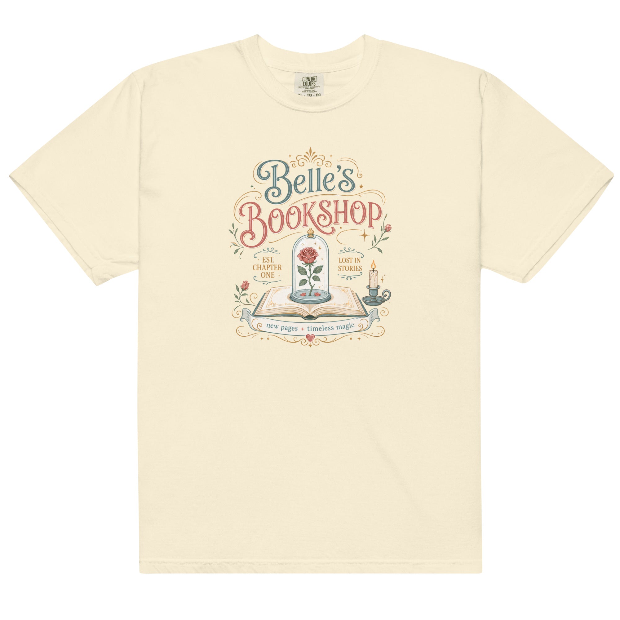 Belle's Bookshop Graphic Tee - T - SHIRT - TheSpinedLife