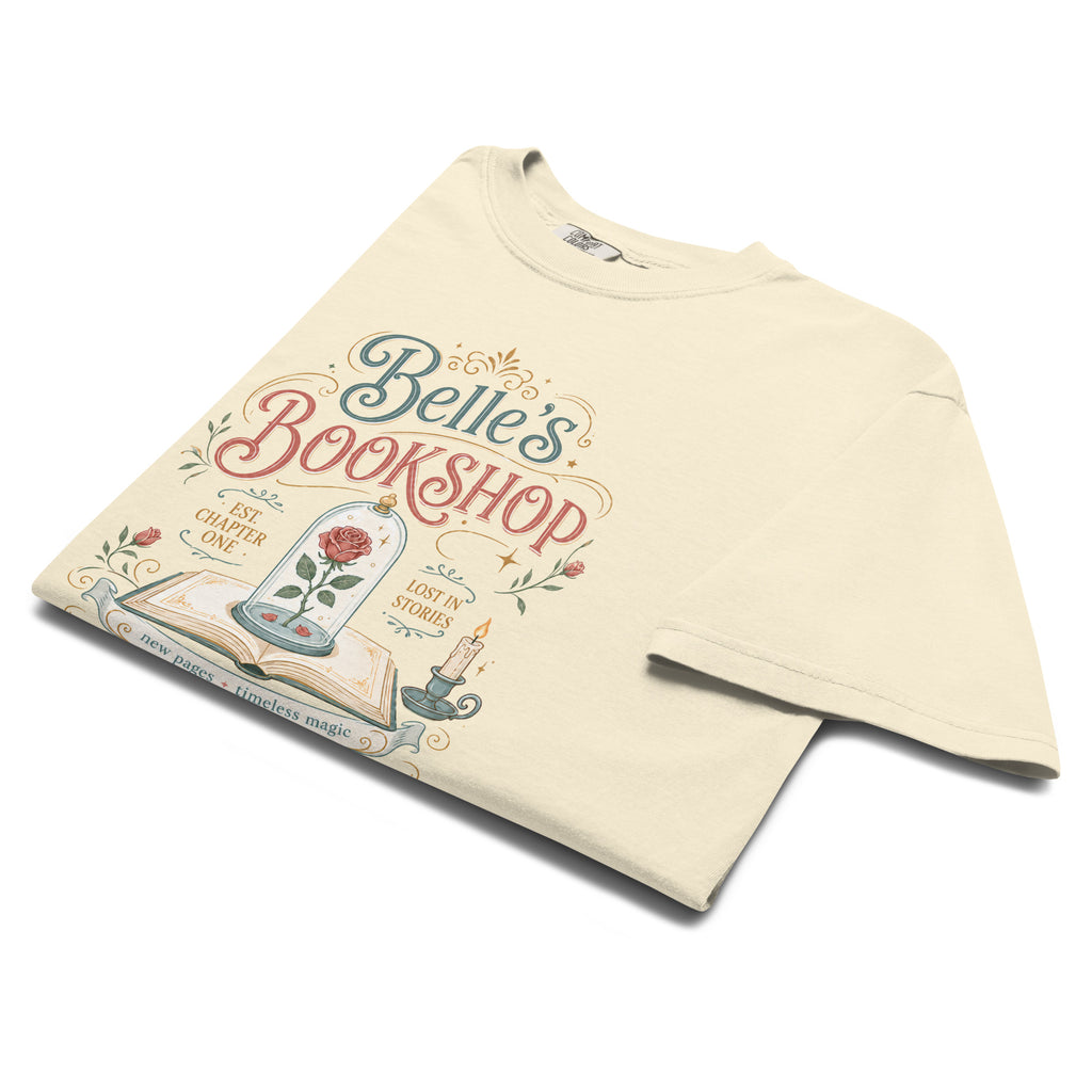 Belle's Bookshop Graphic Tee - T - SHIRT - TheSpinedLife