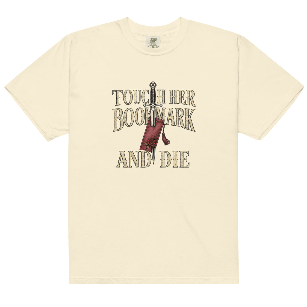 Touch Her Bookmark and Die Graphic Tee - T - SHIRT - TheSpinedLife