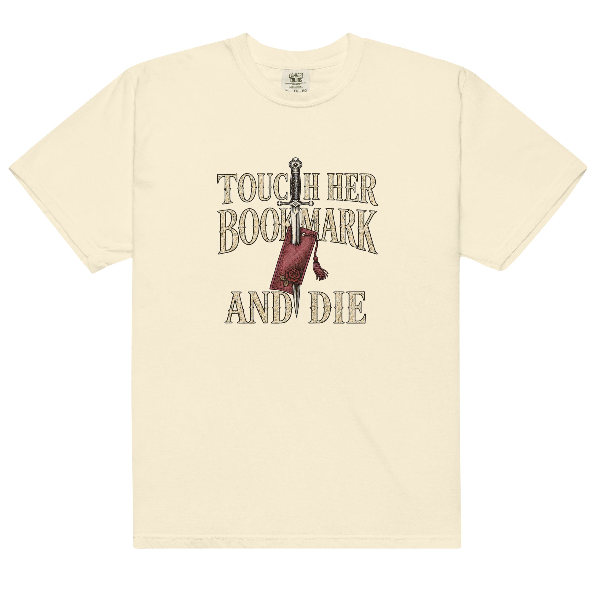 Touch Her Bookmark and Die Graphic Tee - T - SHIRT - TheSpinedLife