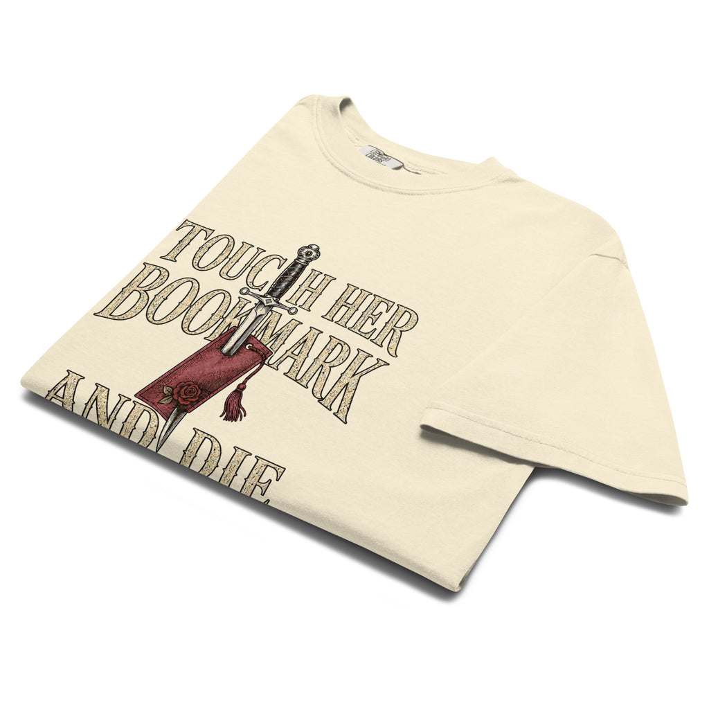 Touch Her Bookmark and Die Graphic Tee - T - SHIRT - TheSpinedLife