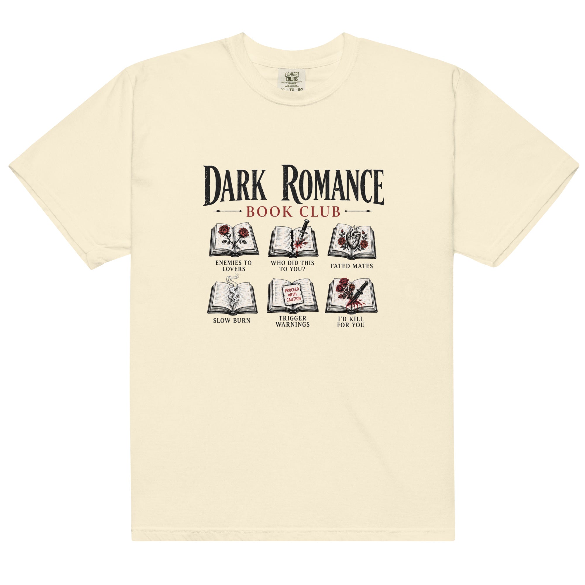 Dark Romance Book Club Graphic Tee - T - SHIRT - TheSpinedLife