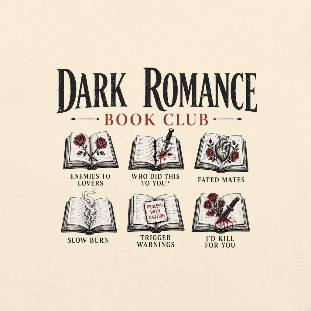 Dark Romance Book Club Graphic Tee - T - SHIRT - TheSpinedLife
