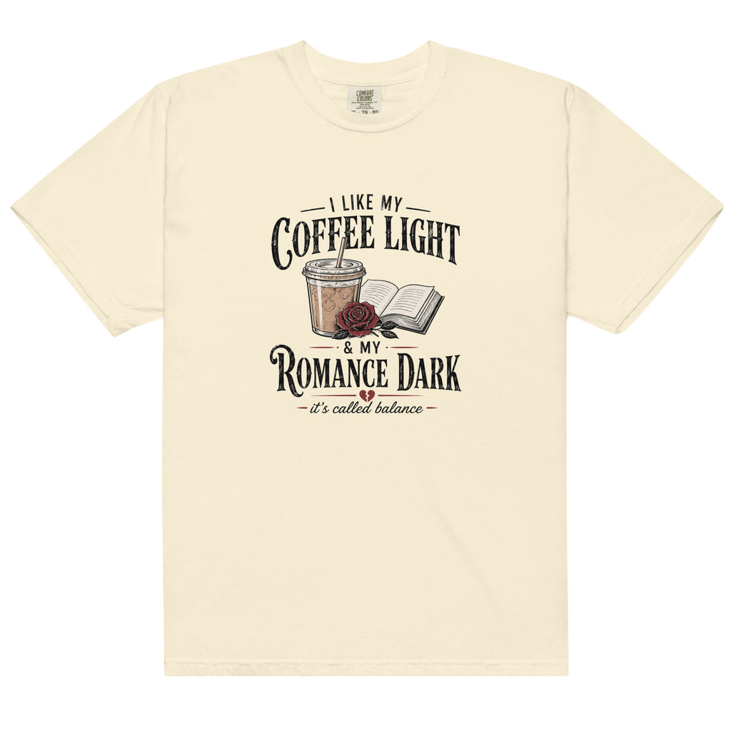 Coffee Light Romance Dark Graphic Tee - T - SHIRT - TheSpinedLife