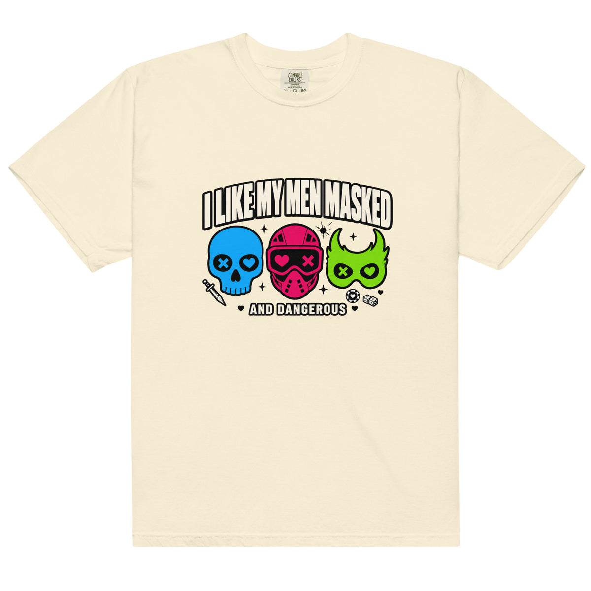 Masked Men Graphic Tee - T - SHIRT - TheSpinedLife