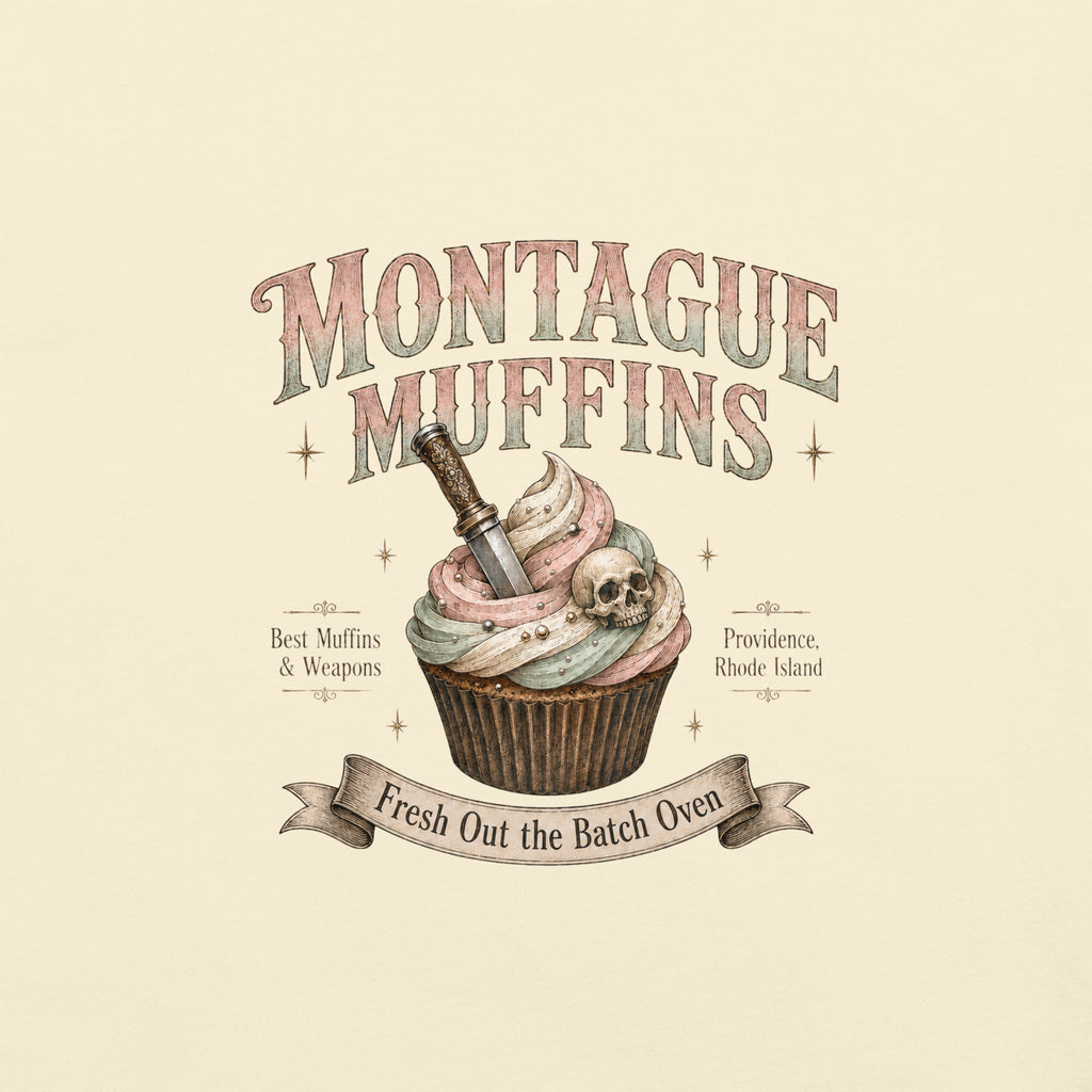 Montague Muffins Leather & Lark Tee - T - SHIRT - TheSpinedLife