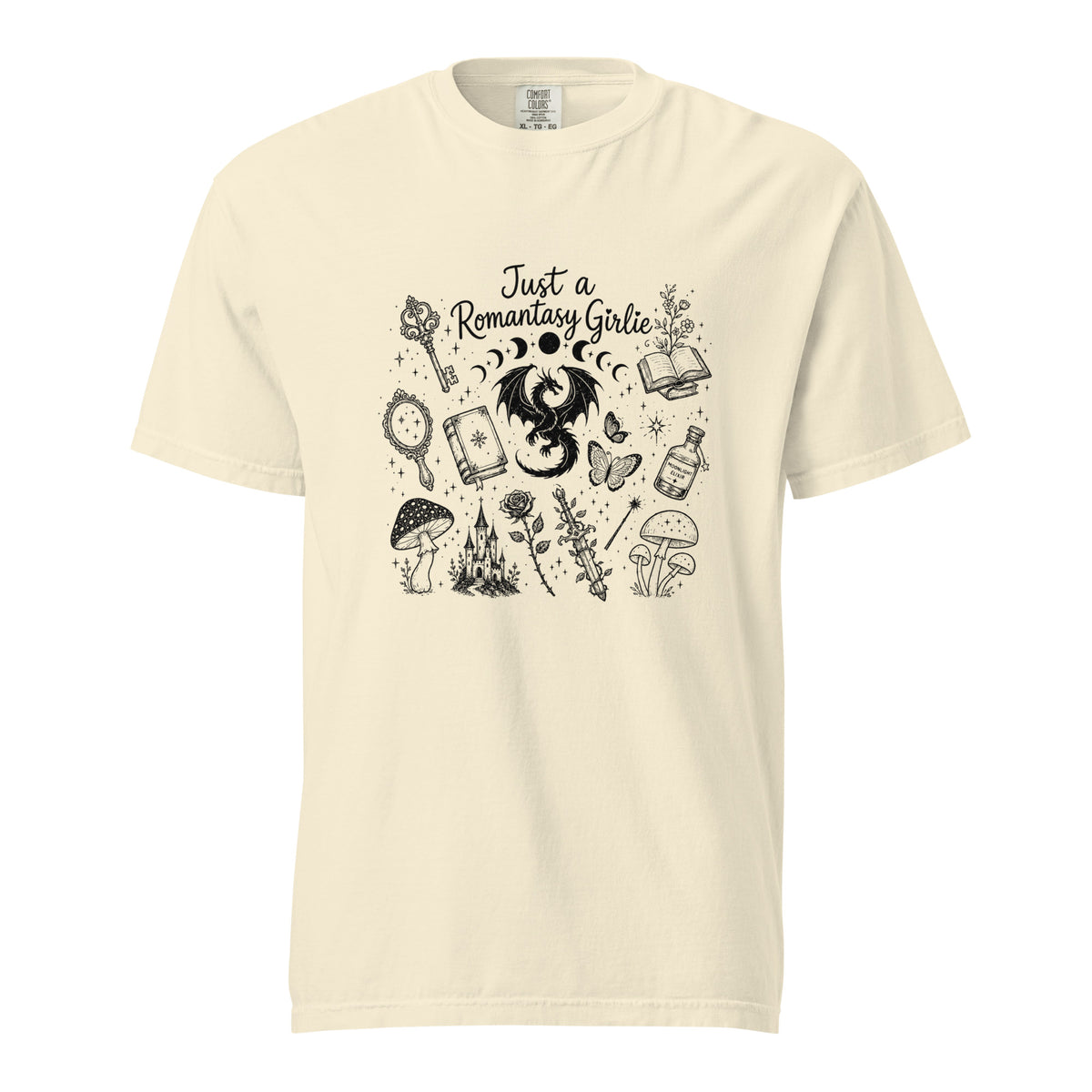 Romantasy Girlie Graphic Tee - T-SHIRT - TheSpinedLife