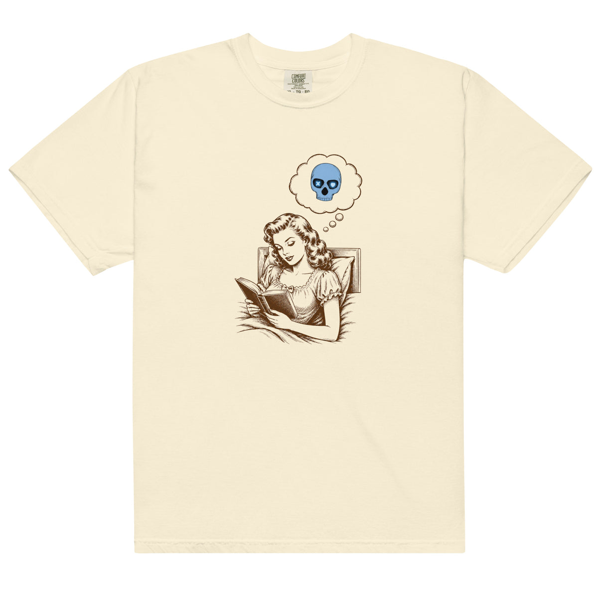 She Reads in the Dark Bookish Graphic Tee - T-SHIRT - TheSpinedLife