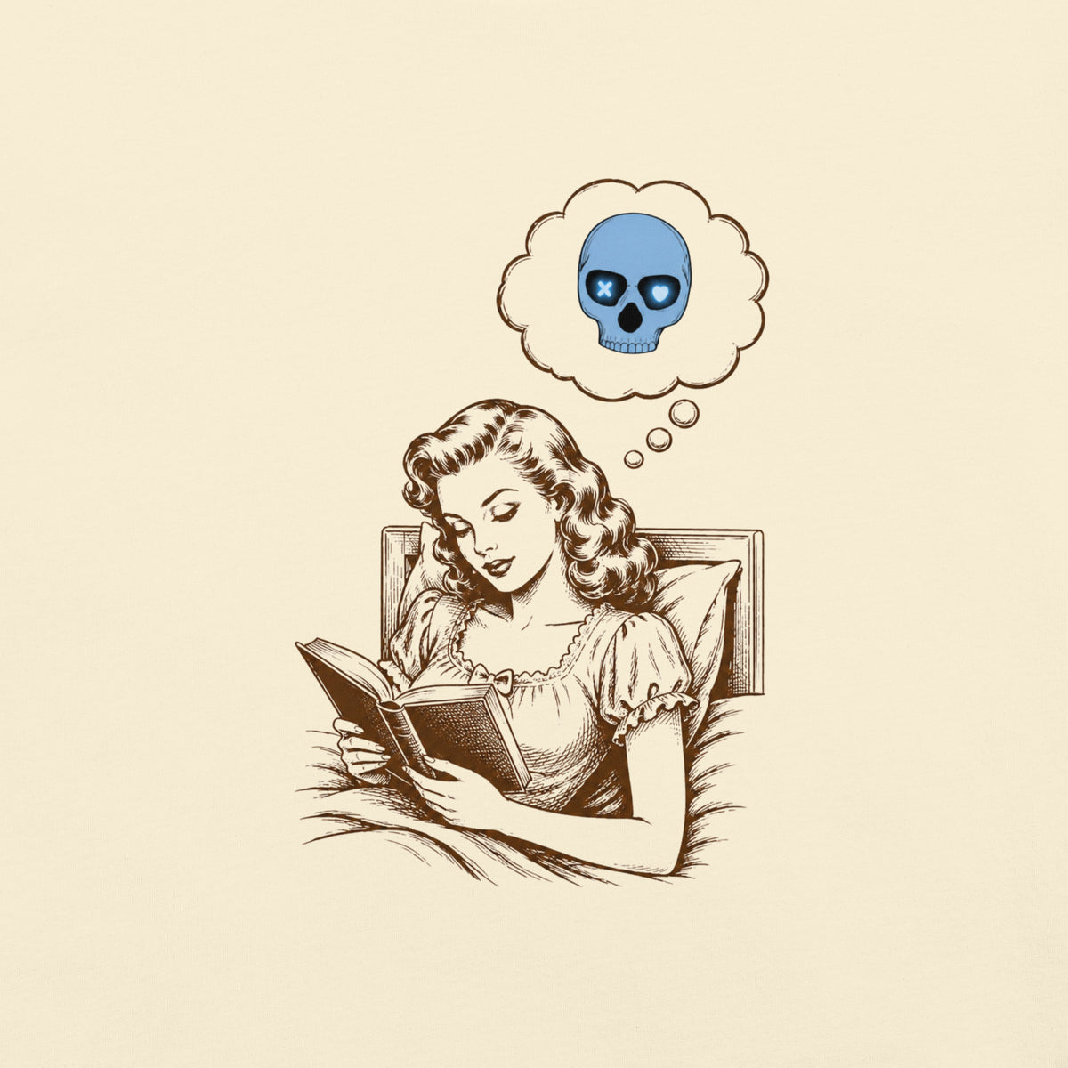 She Reads in the Dark Bookish Graphic Tee - T-SHIRT - TheSpinedLife