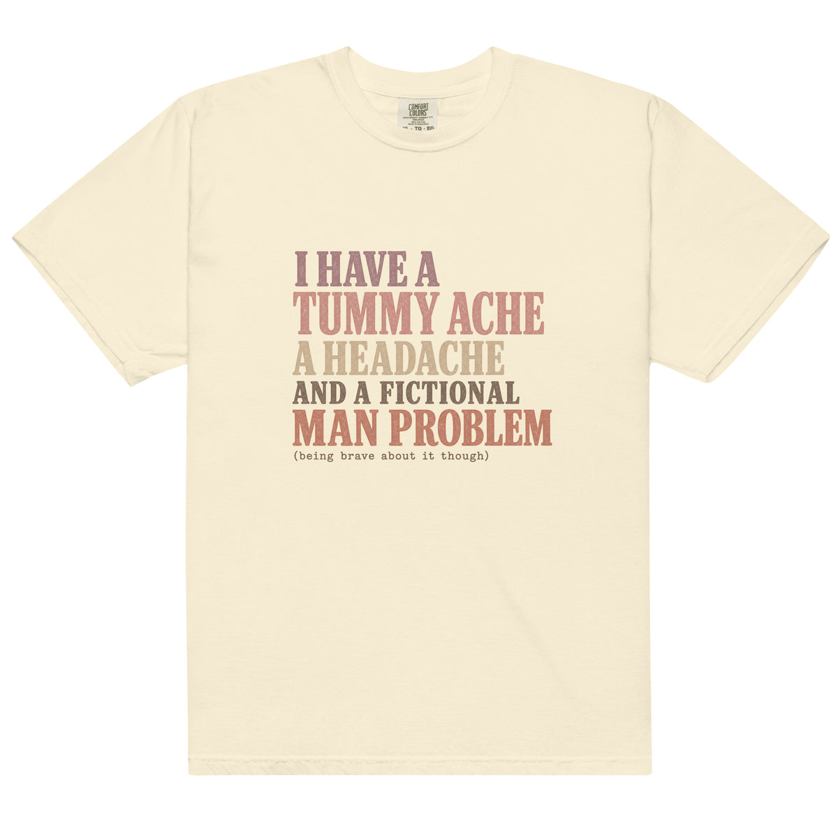 Tummy Ache Headache Fictional Man Problem Tee - T-SHIRT - TheSpinedLife