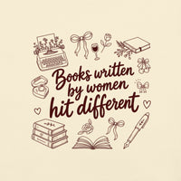 Books Written by Women Hit Different Tee - T-SHIRT - TheSpinedLife