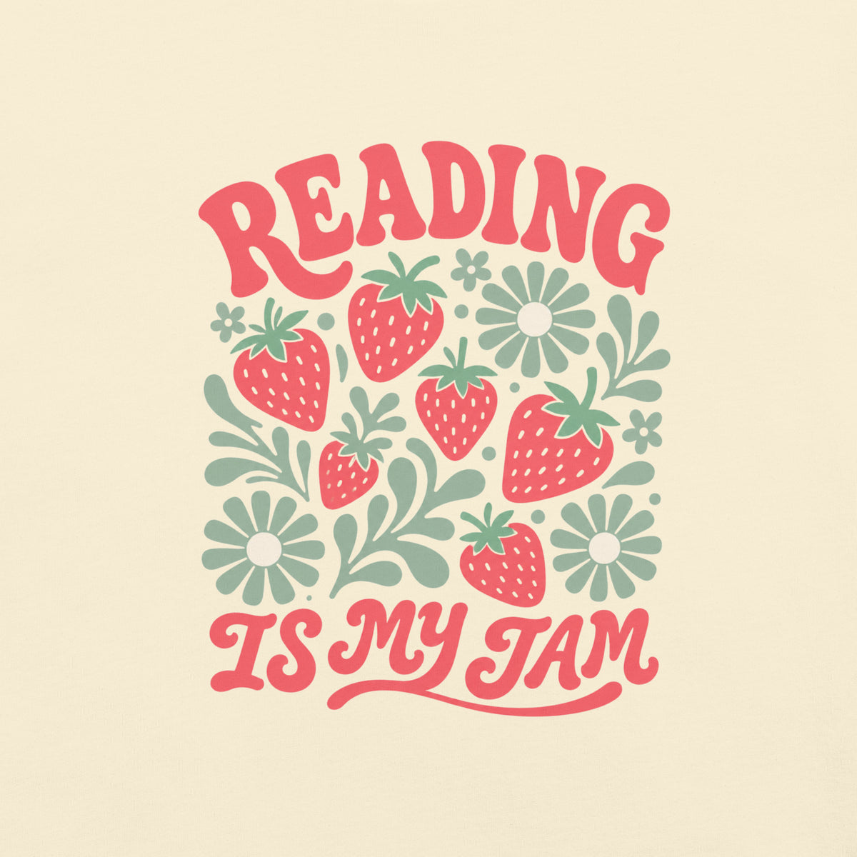 Reading Is My Jam Graphic Tee - T-SHIRT - TheSpinedLife