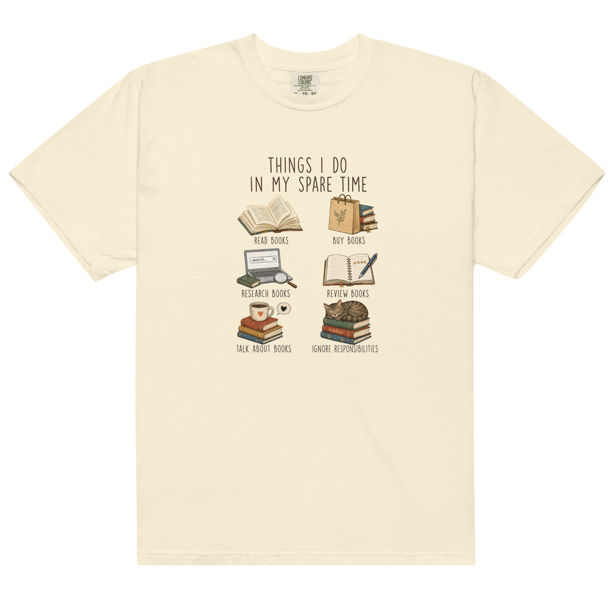 Things I Do In My Spare Time Graphic Tee - T-SHIRT - TheSpinedLife