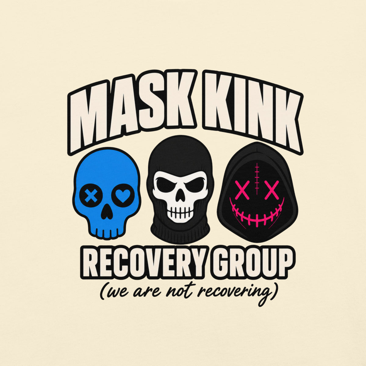 Mask Kink Recovery Group Graphic Tee - T-SHIRT - TheSpinedLife